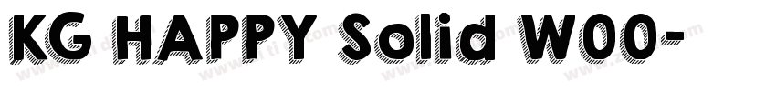 KG HAPPY Solid W00字体转换